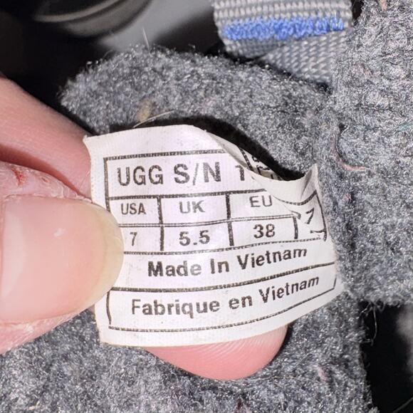 Uggs Marrais Winter Plaid Wool Lined Boots Size 7 Slip On EUC - Picture 7 of 10